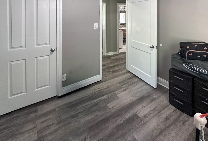 Close up of New LVP Flooring