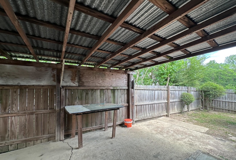 This is a Private Patio too and Perfect for Entertaining or just to hear the Rain!