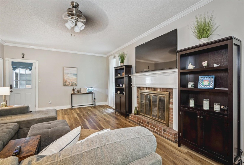 Wood Flooring ;Fireplace with Gas Logs