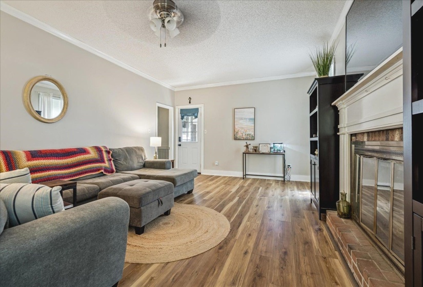 Wood Flooring ;Fireplace with Gas Logs