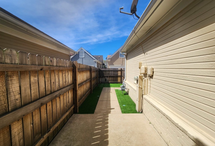 Exterior space featuring fence