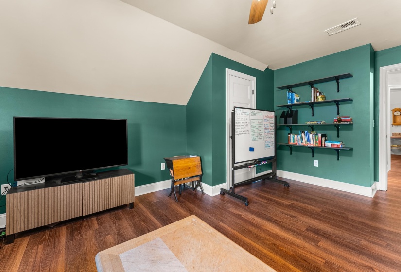 Hardwood-style flooring throughout