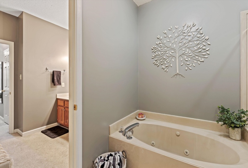 Tub, Separate Shower, linen closet