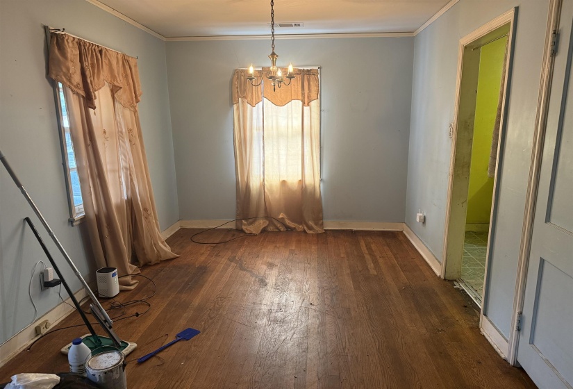 Hardwood-style flooring throughout