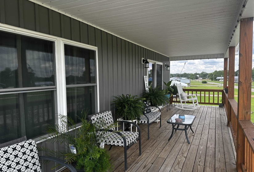 View of wooden porch