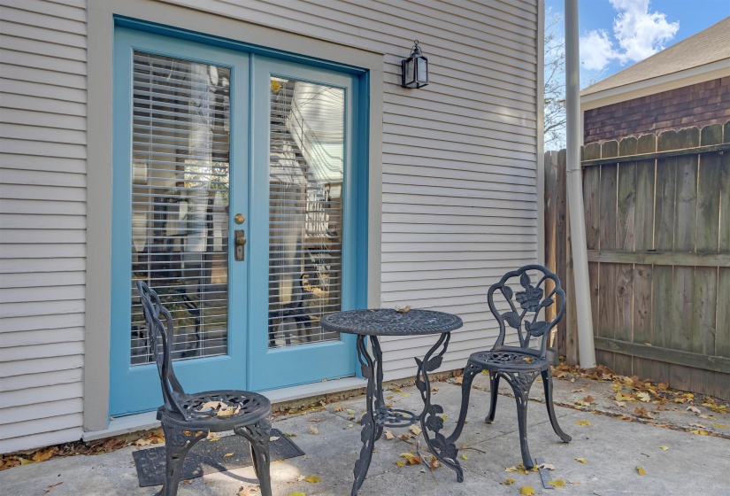 View of patio / terrace featuring french doors