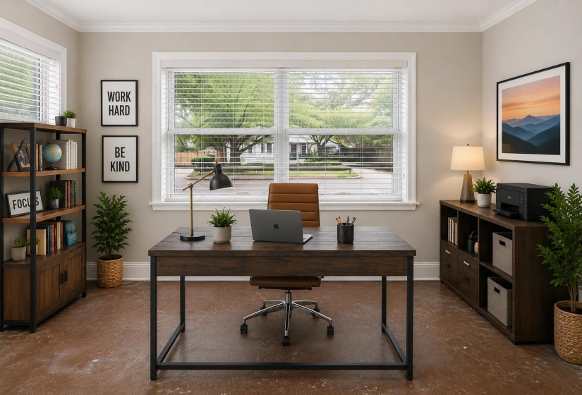 Flex room- could be office, craft room, play room, library, home gym, etc   Virtually staged
