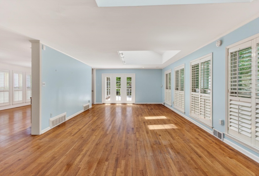 The living room is massive, and has housed a baby grand piano in the corner straight ahead by the last TWO owners!
