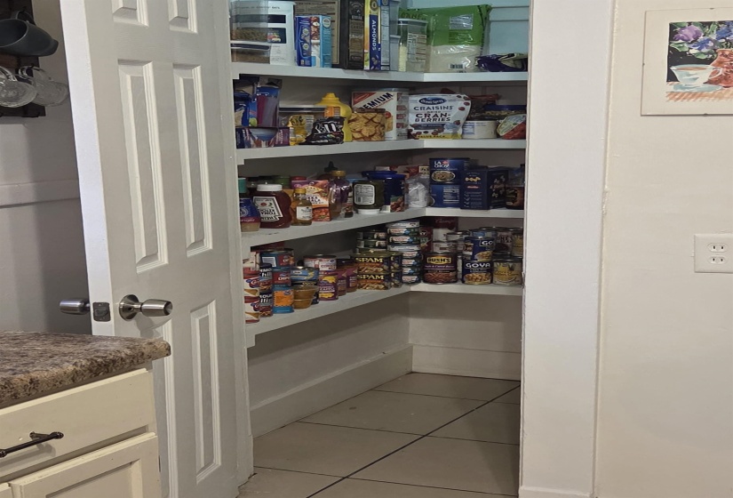 View of storage area