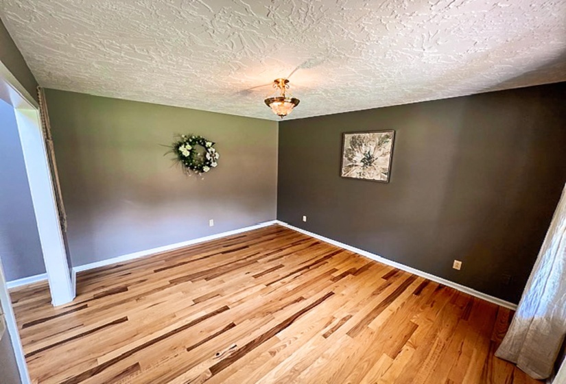 Wood-finish flooring throughout