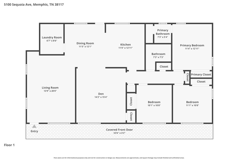 5100 SEQUOIA AVE, Memphis, Tennessee 38117, 3 Bedroom Bedrooms, 7 Room Rooms,2 BathroomBathrooms,Residential,For Sale,SEQUOIA,0,10222980
