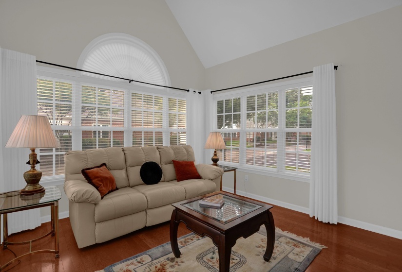 Vaulted ceiling enhancing the spacious living area