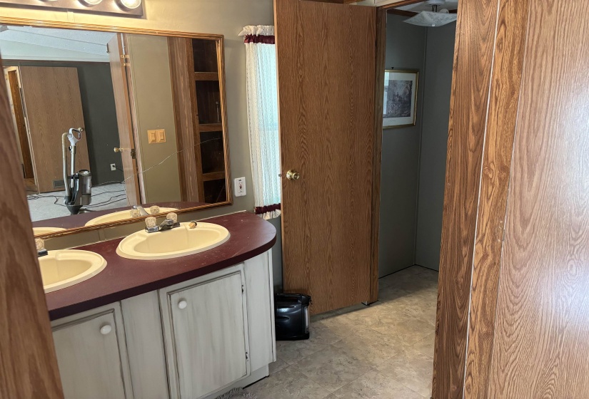 Bathroom with double vanity