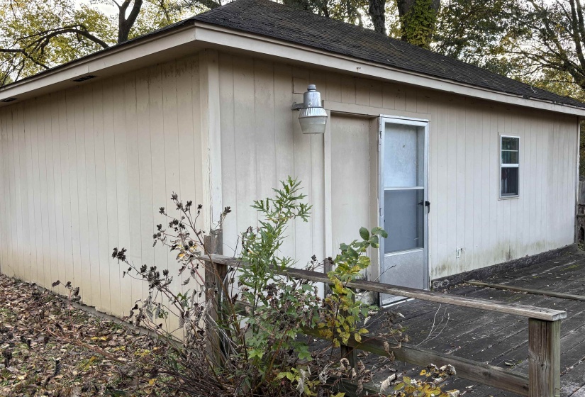 View of outbuilding