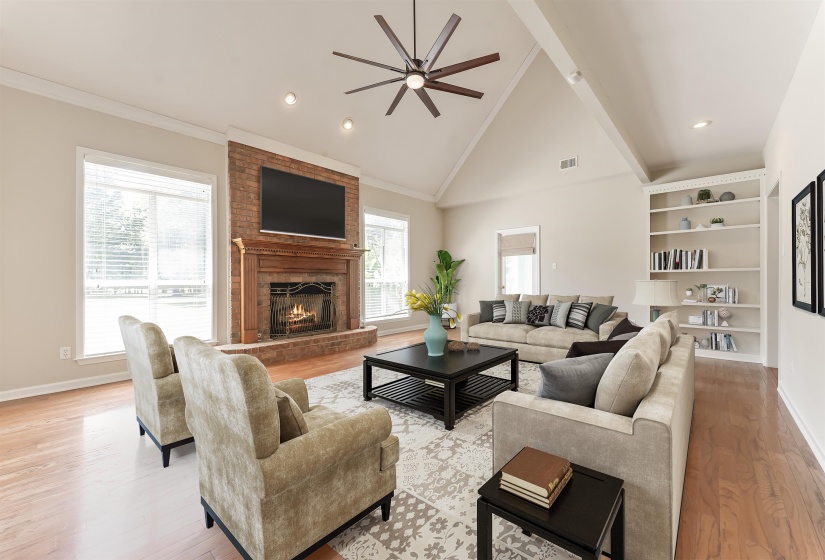 Virtually staged Great Room