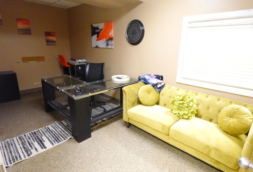 Office space with baseboards