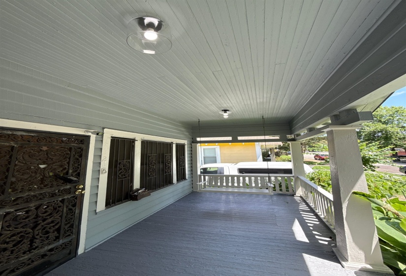 View of wooden porch