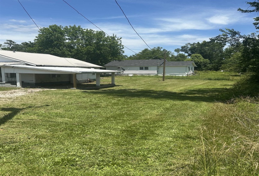 Expansive outdoor space featuring a large grassy area