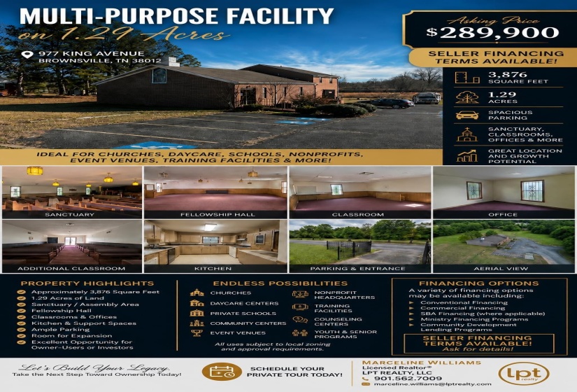 977 KING AVE, Brownsville, Tennessee 38012, ,Commercial/industrial,For Sale,KING,10223596