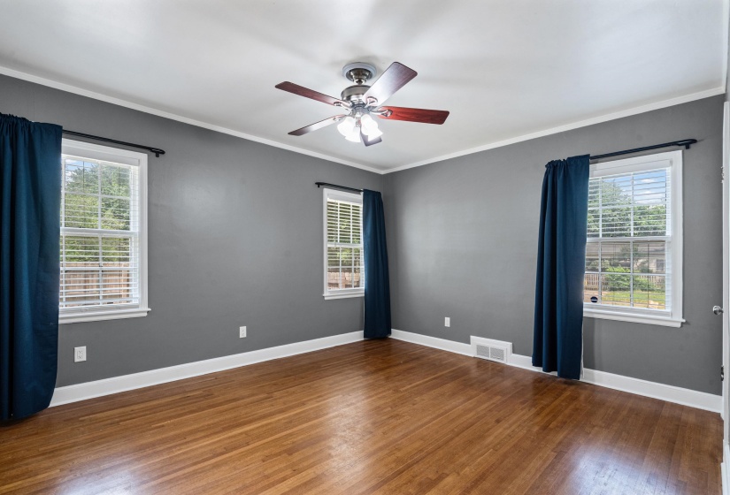Beautiful original hardwood floors and smooth ceilings.