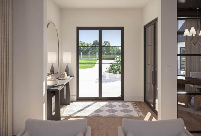 Interior entry